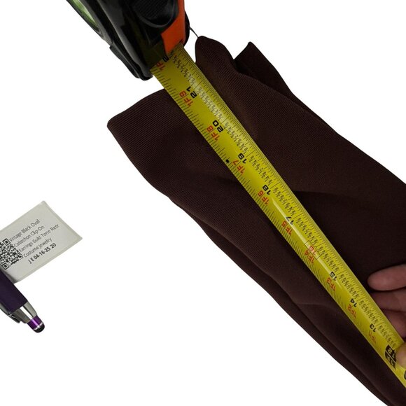 DSL Vintage Brown Lace Up Mini Sheath Dress Size 10 Church Modest Old Money 70s - Picture 8 of 9